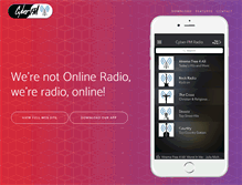 Tablet Screenshot of cyberfmradio.com